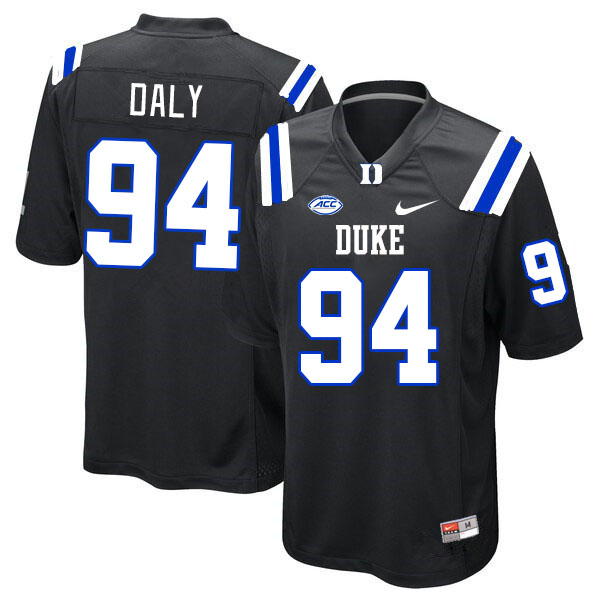 Men #94 Ryan Daly Duke Blue Devils College Football Jerseys Stitched-Black